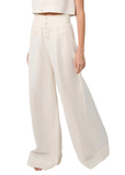 Button Front Palazzo Pant