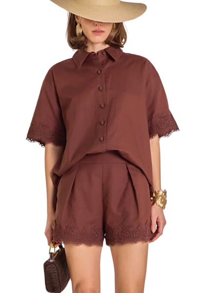 Chocolate Lace Shorts