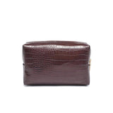Embroidered Fall Cosmetic Bag