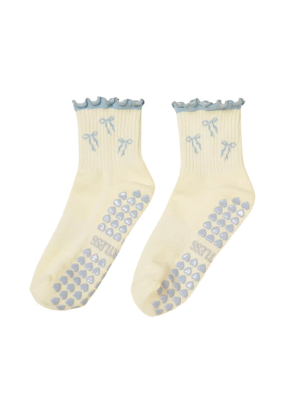 Bow Ruffles Pilates Socks