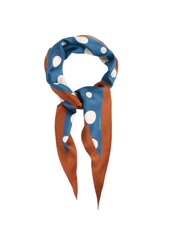 Retro Polka Silk Diamond Neckerchief