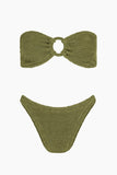 Gloria Bikini - Metallic Moss