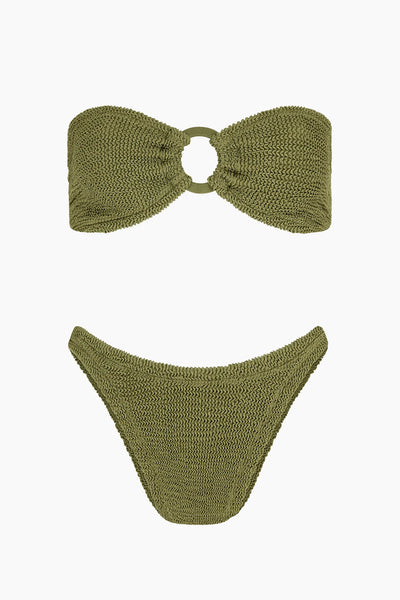 Gloria Bikini - Metallic Moss