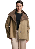 Reversible Plaid Button Jacket