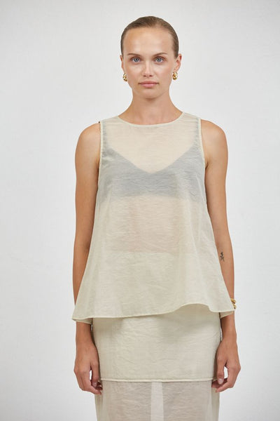 Camille Sheer Sleeveless Top