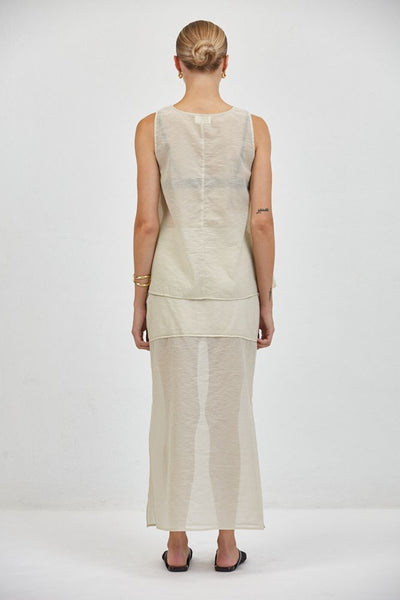 Camille Sheer Sleeveless Top
