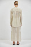 Camille Sheer Button Down