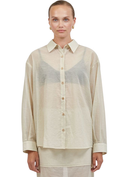 Camille Sheer Button Down