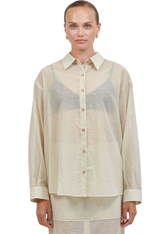 Camille Sheer Button Down