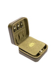 Travel Leather Jewelry Case - Olive