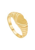 Este Heart Signet Ring