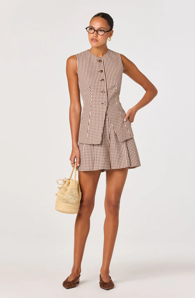 Preston Brown Checker Short