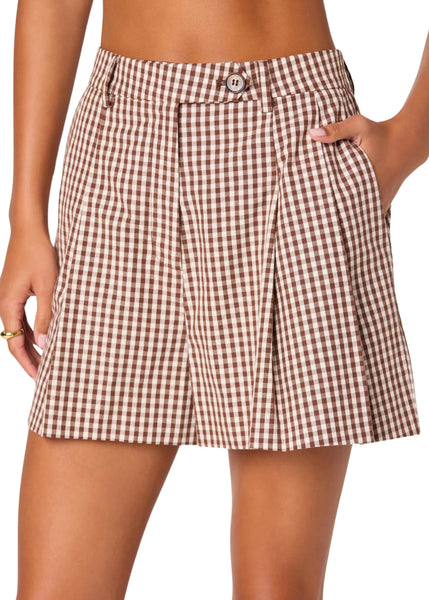 Preston Brown Checker Short