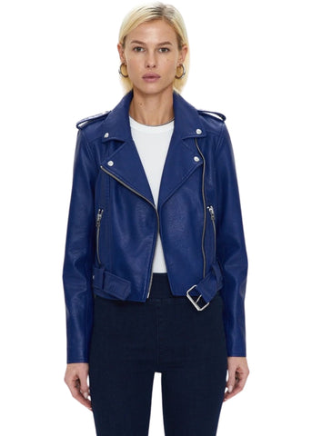 Tracy Moto Jacket - Electric Blue