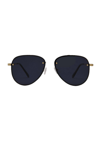 River Sunglasses in Gold/Smoke
