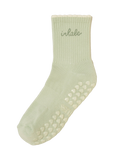 Inhale Exhale Grip Sock in mint green