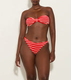 Jean Bikini - Red/White Stripe