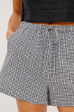 Jenner Shorts - Black Gingham