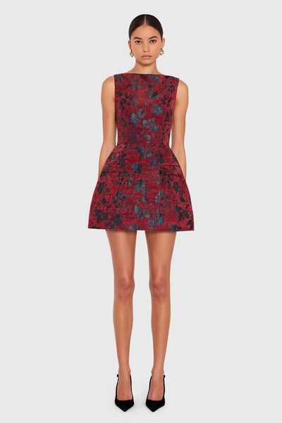 Amanda Uprichard Banco Dress in Rosette Jacquard