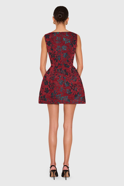 Amanda Uprichard Banco Dress in Rosette Jacquard