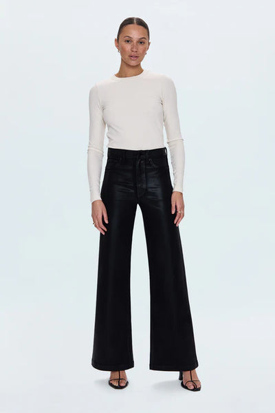 Lana Pant - Coated Noir