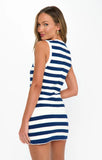 Devin Tank - Navy Stripe Knit
