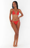 Tides Bottom - Red Scrunch