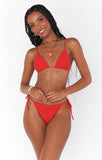 Tides Bottom - Red Scrunch