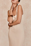 Outline Knit Midi Dress