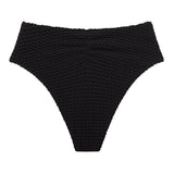 Paula Bikini Bottom - Black Crochet