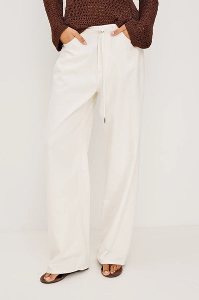 Normandie Relaxed Pant - Ivory