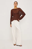 Normandie Relaxed Pant - Ivory
