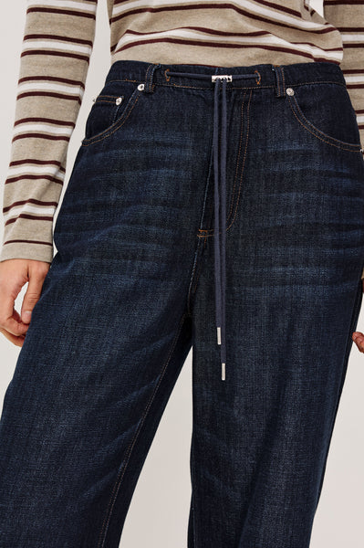 Normandie Pant in Rinse Wash - mid body