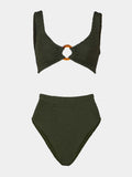 Nadine Bikini - Metallic Khaki