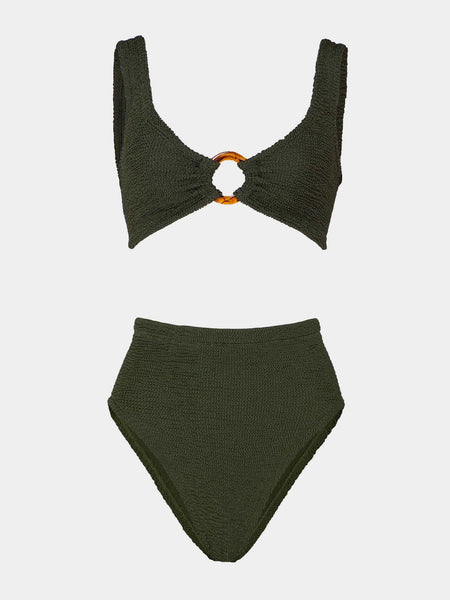 Nadine Bikini - Metallic Khaki