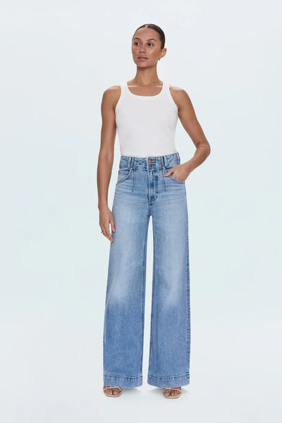 Lana High Rise Ultra Wide Leg Jean - Terrace