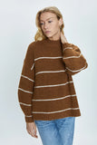 Carlen Sweater - Carmel White Stripe