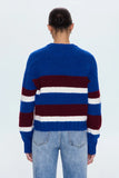 Adina Sweater - Azure Claret Stripe