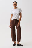 Sabrina Curved Utility Pant in Lindt, front