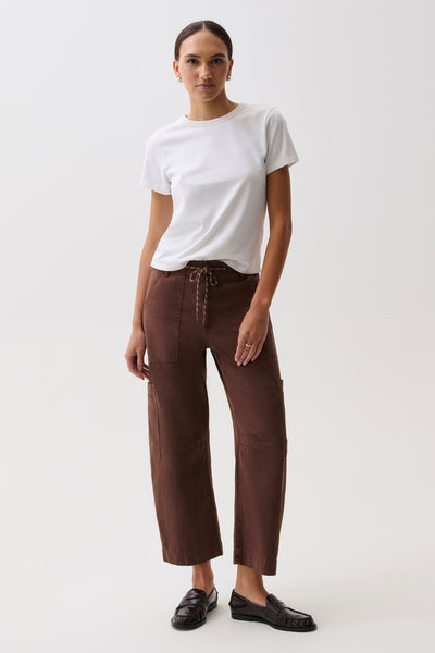 Sabrina Curved Utility Pant in Lindt, front