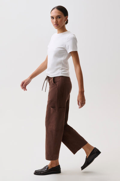 Sabrina Curved Utility Pant in Lindt, side