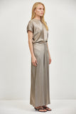 Alina Dress in Olive, side view