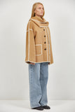 Eliette Coat in Camel, side view