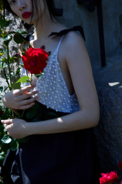 Pearly Bow Mini Dress