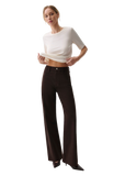 Penny High Rise Wide Leg Jean in Mocha