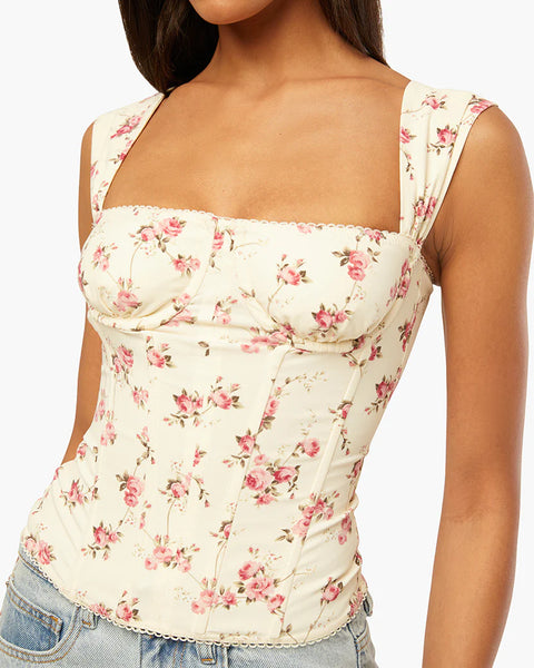 Ruched Cup Corset Top