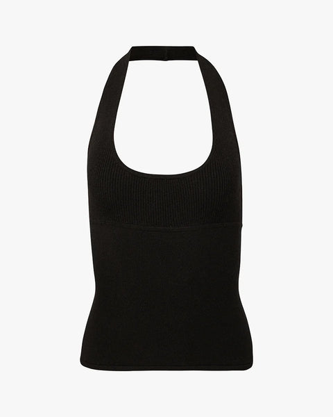 Scoop Neck Halter Tank
