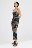 Verona Dress - Gold Tapestry