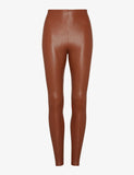 Faux Leather Legging - Cocoa