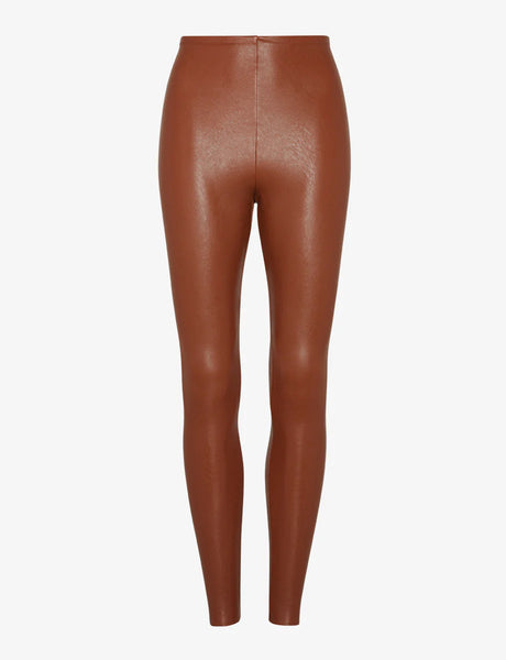 Faux Leather Legging - Cocoa